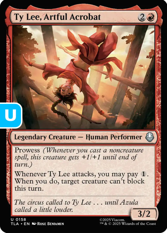 Ty Lee Artful Acrobat TLA Legendary Creature Human Performer NM