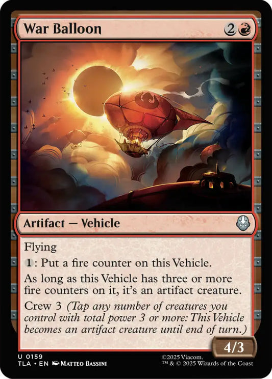War Balloon TLA Artifact Vehicle NM