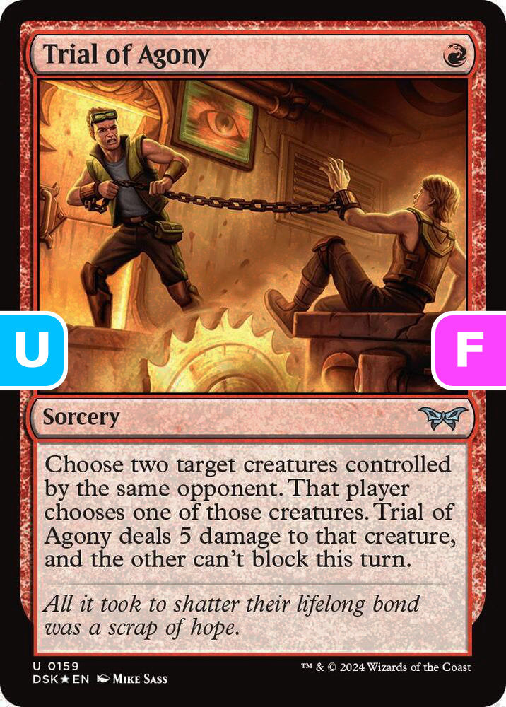 Trial of Agony DSK Sorcery  *Foil* NM