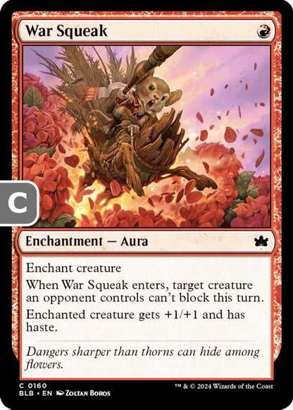 War Squeak BLB Enchantment Aura NM
