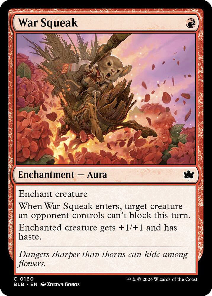 War Squeak BLB Enchantment Aura NM