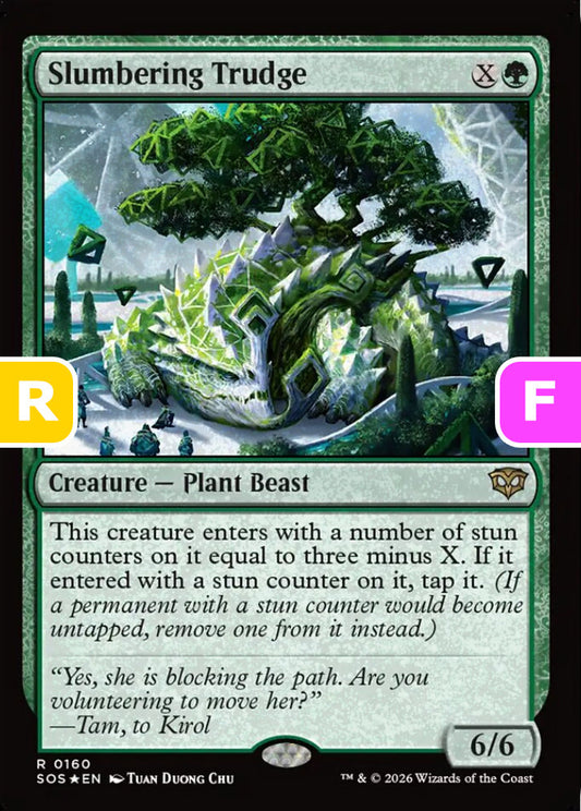 Slumbering Trudge SOS Creature Plant Beast *Foil* NM