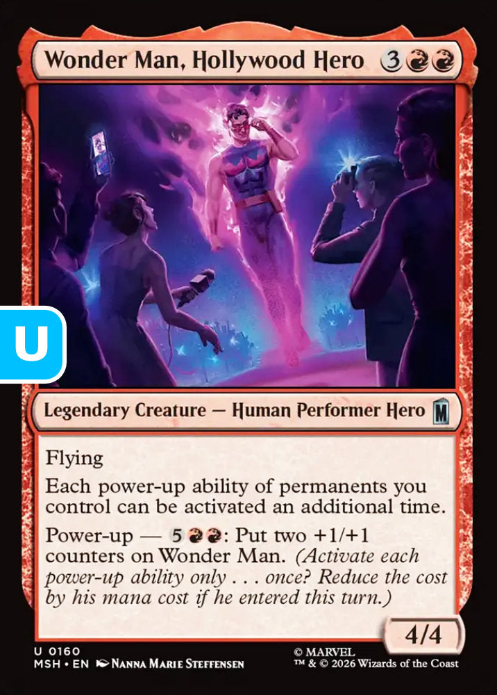 Wonder Man, Hollywood Hero MSH Legendary Creature Human Performer Hero NM
