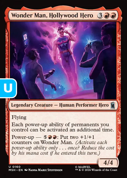 Wonder Man, Hollywood Hero MSH Legendary Creature Human Performer Hero NM