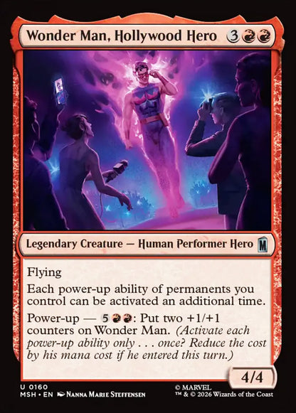 Wonder Man, Hollywood Hero MSH Legendary Creature Human Performer Hero NM