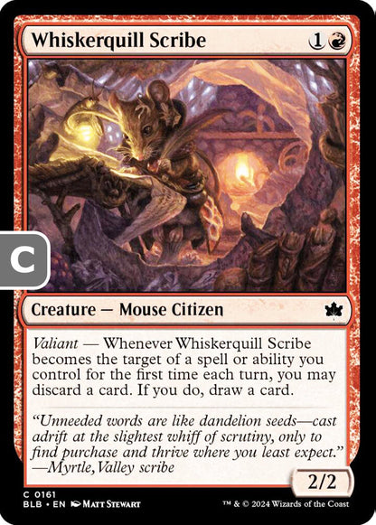 Whiskerquill Scribe BLB Creature Mouse Citizen NM