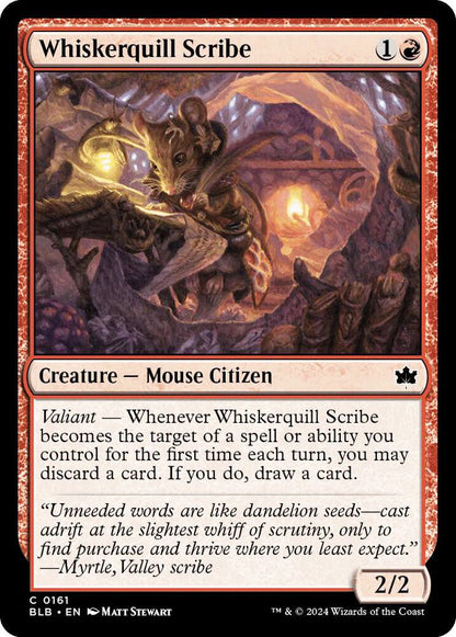 Whiskerquill Scribe BLB Creature Mouse Citizen NM