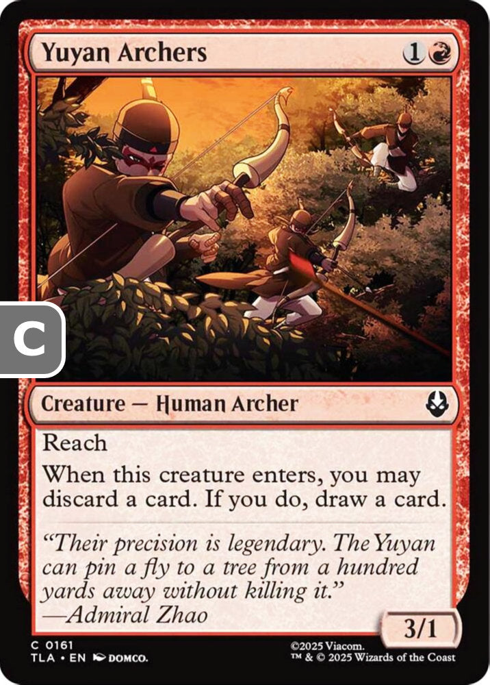 Yuyan Archers TLA Creature Human Archer NM
