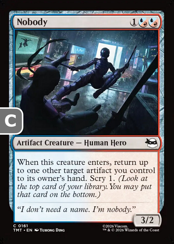 Nobody TMT Artifact Creature  Human Hero NM