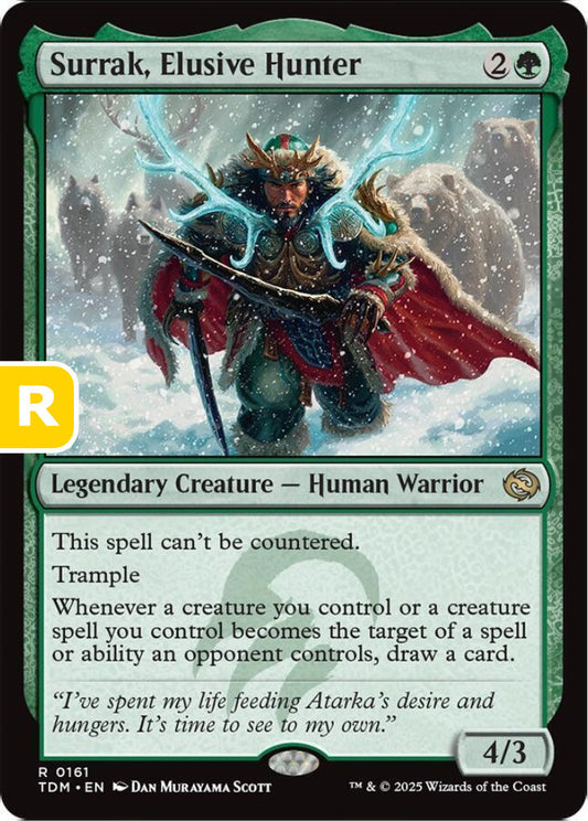 Surrak Elusive Hunter TDM Legendary Creature Human Warrior NM