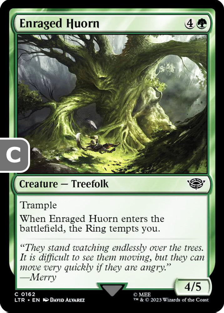 Enraged Huorn LTR Creature Treefolk NM