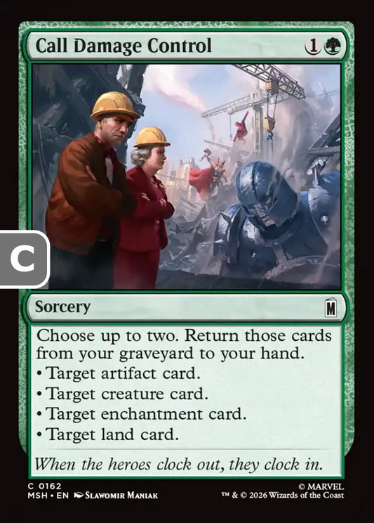 Call Damage Control MSH Sorcery  NM