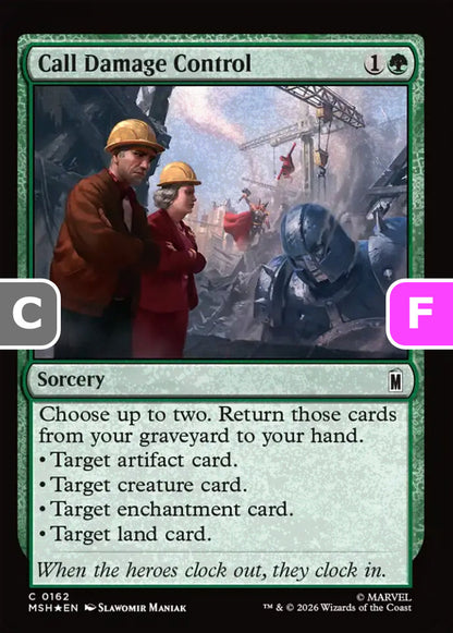 Call Damage Control MSH Sorcery  *Foil* NM
