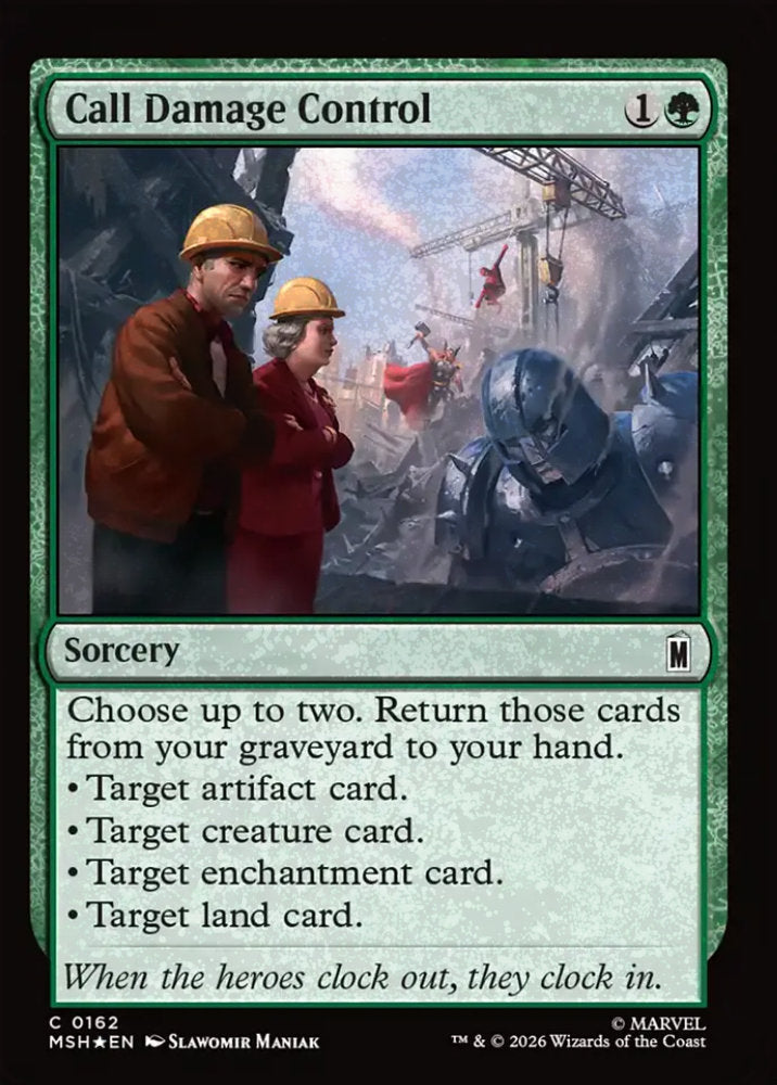 Call Damage Control MSH Sorcery  *Foil* NM