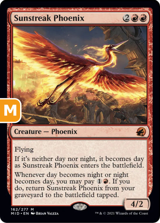 Sunstreak Phoenix MID Creature Phoenix NM