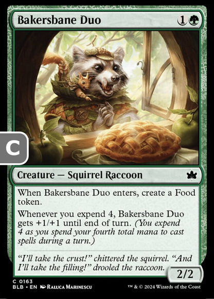 Bakersbane Duo BLB Creature Squirrel Raccoon NM
