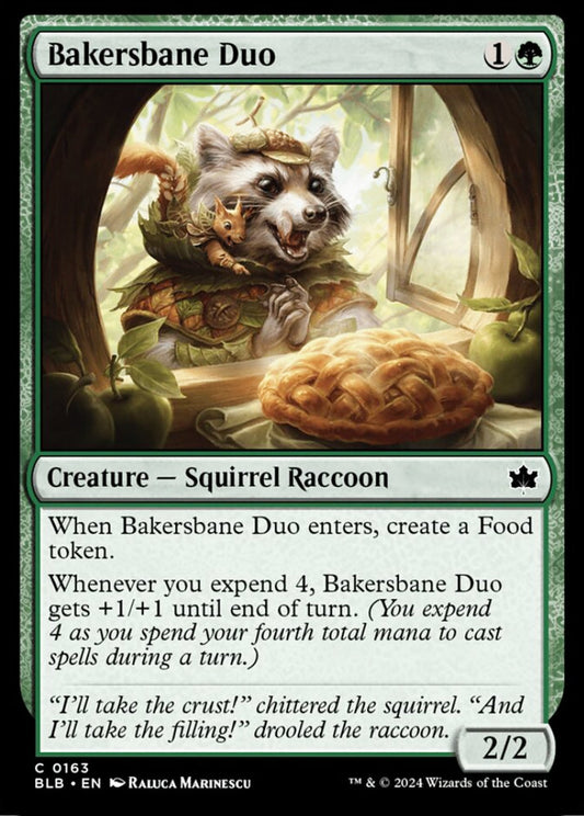 Bakersbane Duo BLB Creature Squirrel Raccoon NM