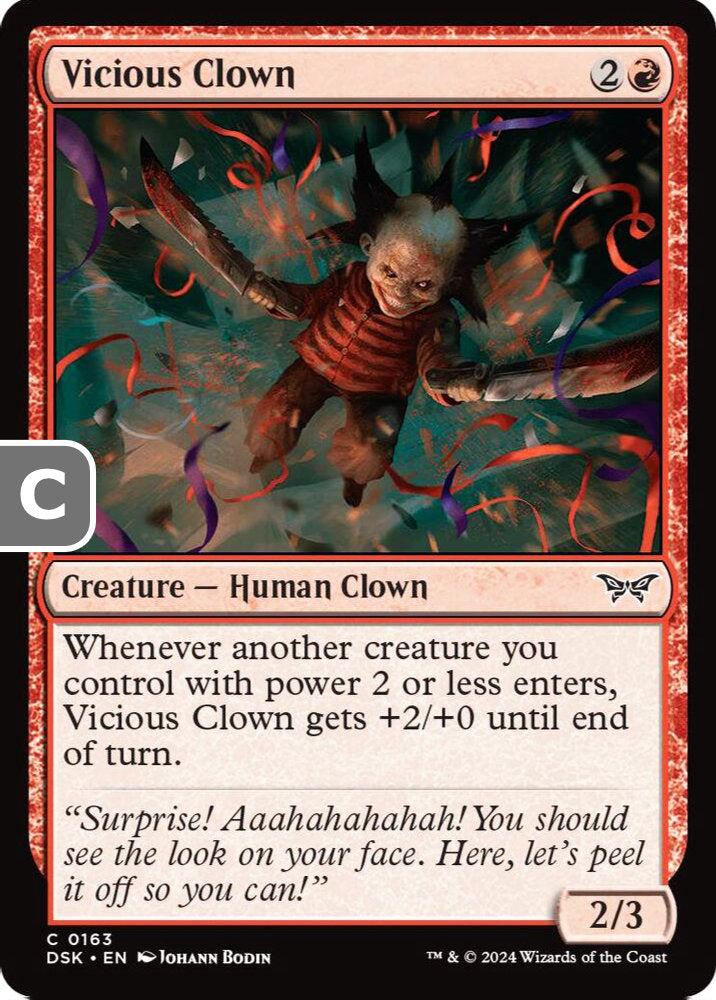 Vicious Clown DSK Creature Human Clown NM