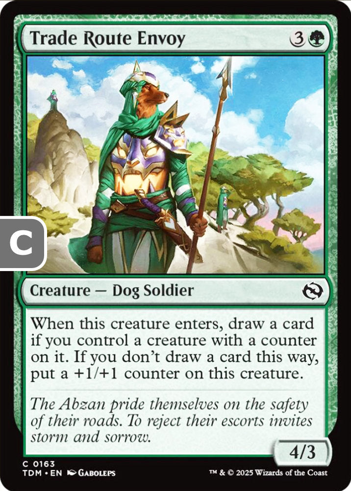 Trade Route Envoy TDM Creature Dog Soldier NM