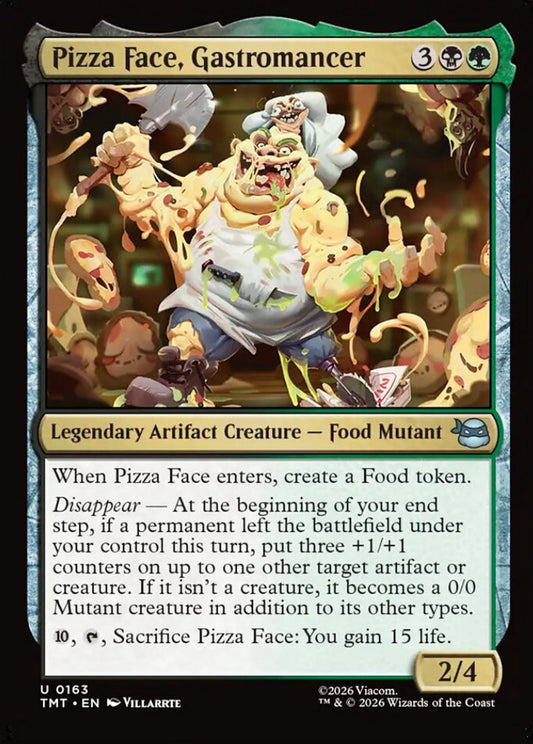 Pizza Face, Gastromancer TMT Legendary Artifact Creature Food Mutant NM