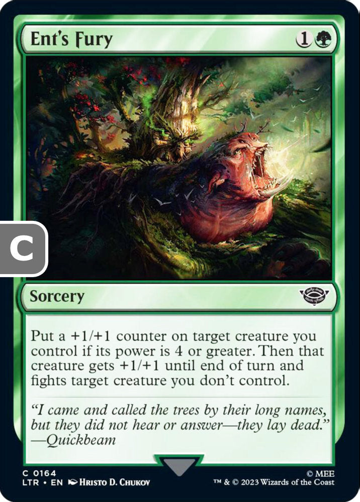 Ent's Fury LTR Sorcery  NM
