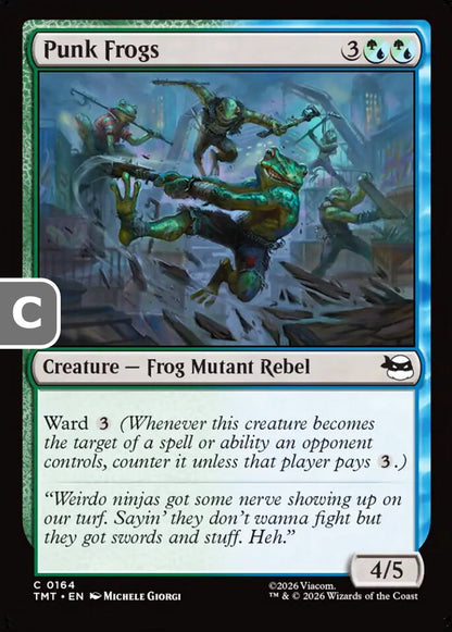 Punk Frogs TMT Creature Frog Mutant Rebel NM
