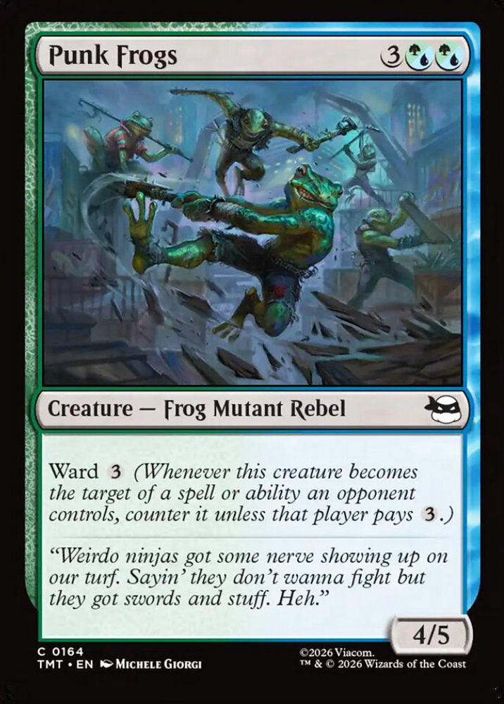 Punk Frogs TMT Creature Frog Mutant Rebel NM