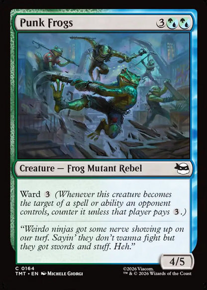 Punk Frogs TMT Creature Frog Mutant Rebel NM