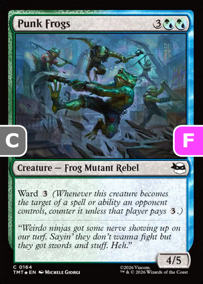 Punk Frogs TMT Creature Frog Mutant Rebel *Foil* NM