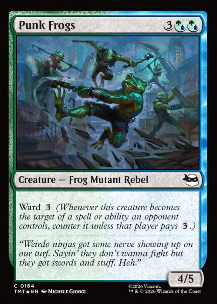 Punk Frogs TMT Creature Frog Mutant Rebel *Foil* NM
