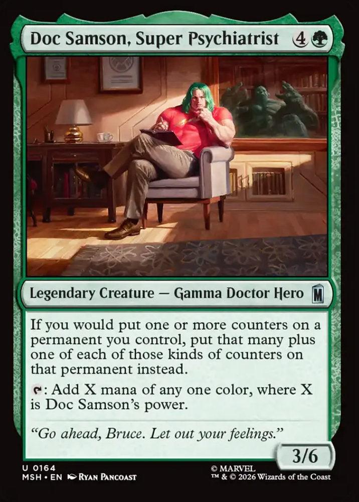 Doc Samson, Super Psychiatrist MSH Legendary Creature Gamma Doctor Hero NM