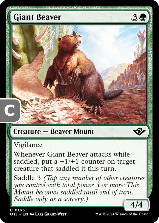 Giant Beaver Creature Beaver Mount OTJ NM