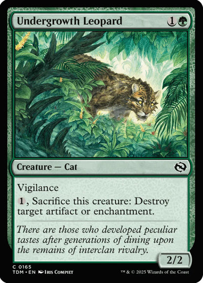 Undergrowth Leopard TDM Creature Cat NM