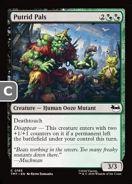 Putrid Pals TMT Creature Human Ooze Mutant NM