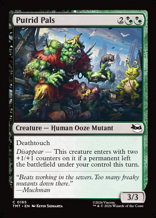 Putrid Pals TMT Creature Human Ooze Mutant NM
