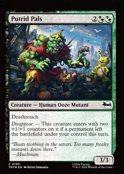 Putrid Pals TMT Creature Human Ooze Mutant *Foil* NM