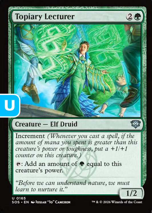 Topiary Lecturer SOS Creature Elf Druid NM
