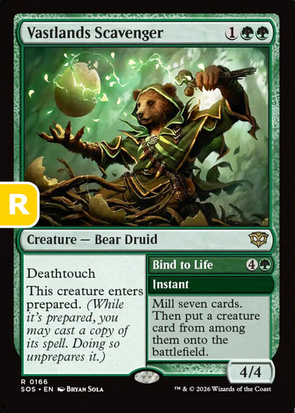 Vastlands Scavenger SOS Creature Bear Druid NM