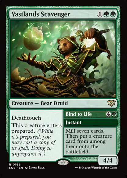 Vastlands Scavenger SOS Creature Bear Druid NM
