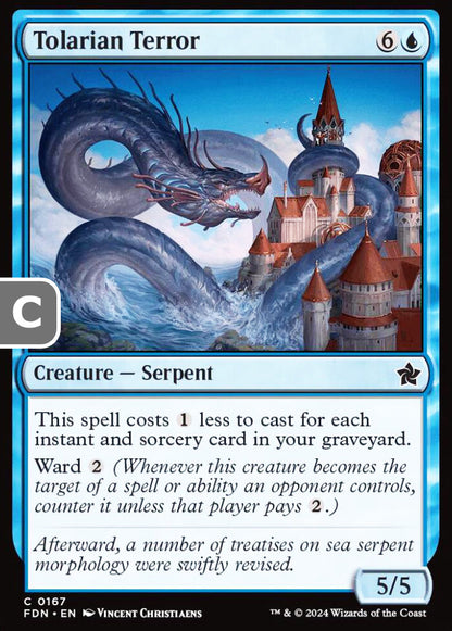Tolarian Terror FDN Creature Serpent NM