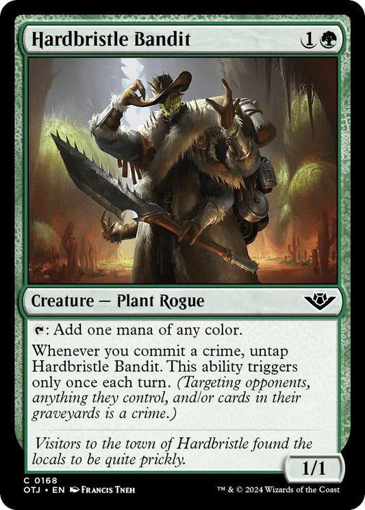 Hardbristle Bandit Creature Plant Rogue OTJ NM