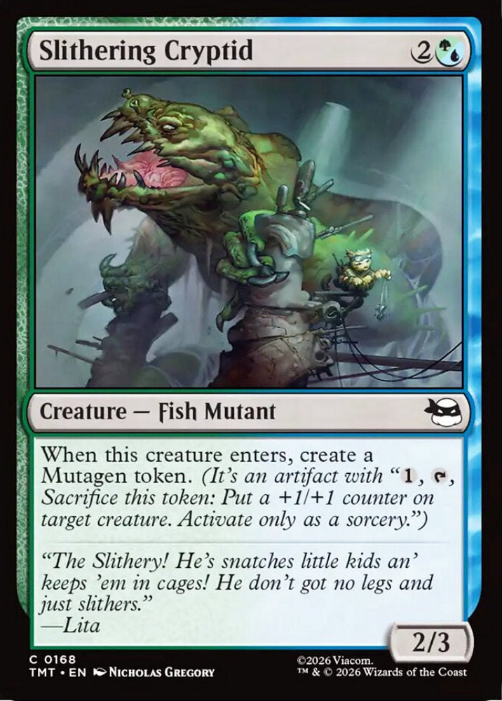 Slithering Cryptid TMT Creature Fish Mutant NM