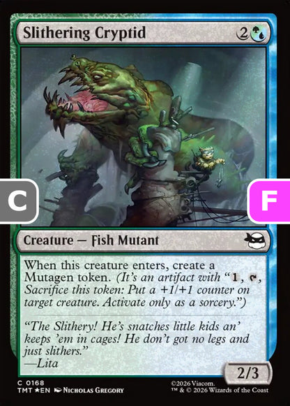 Slithering Cryptid TMT Creature Fish Mutant *Foil* NM