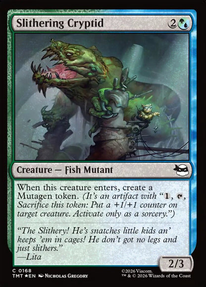 Slithering Cryptid TMT Creature Fish Mutant *Foil* NM