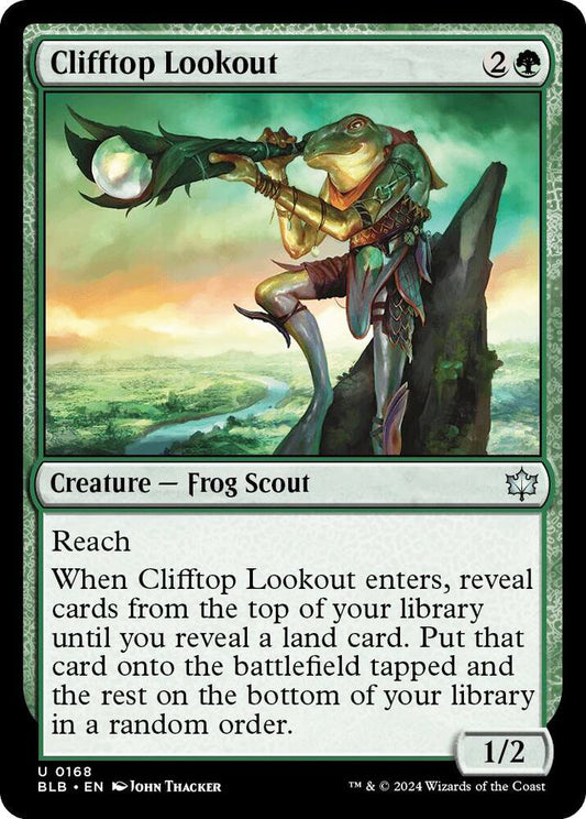Clifftop Lookout BLB Creature Frog Scout NM