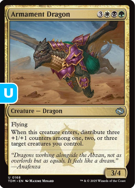 Armament Dragon TDM Creature Dragon NM