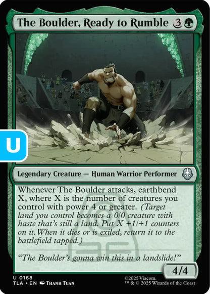 The Boulder Ready to Rumble TLA Legendary Creature Human Warrior Performer NM