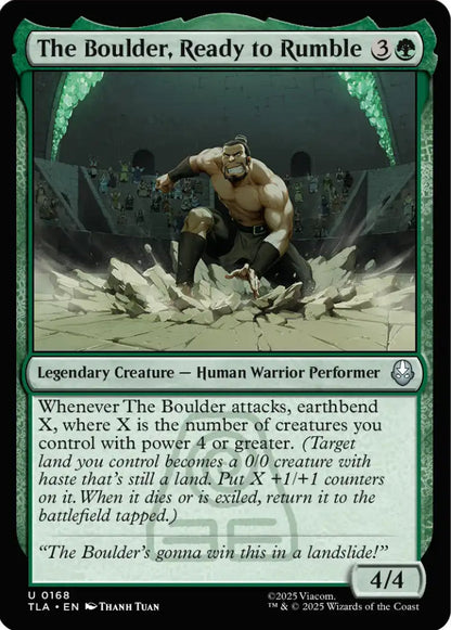 The Boulder Ready to Rumble TLA Legendary Creature Human Warrior Performer NM