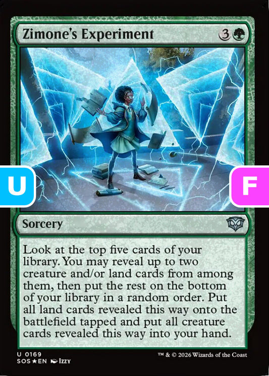 Zimone's Experiment SOS Sorcery  *Foil* NM