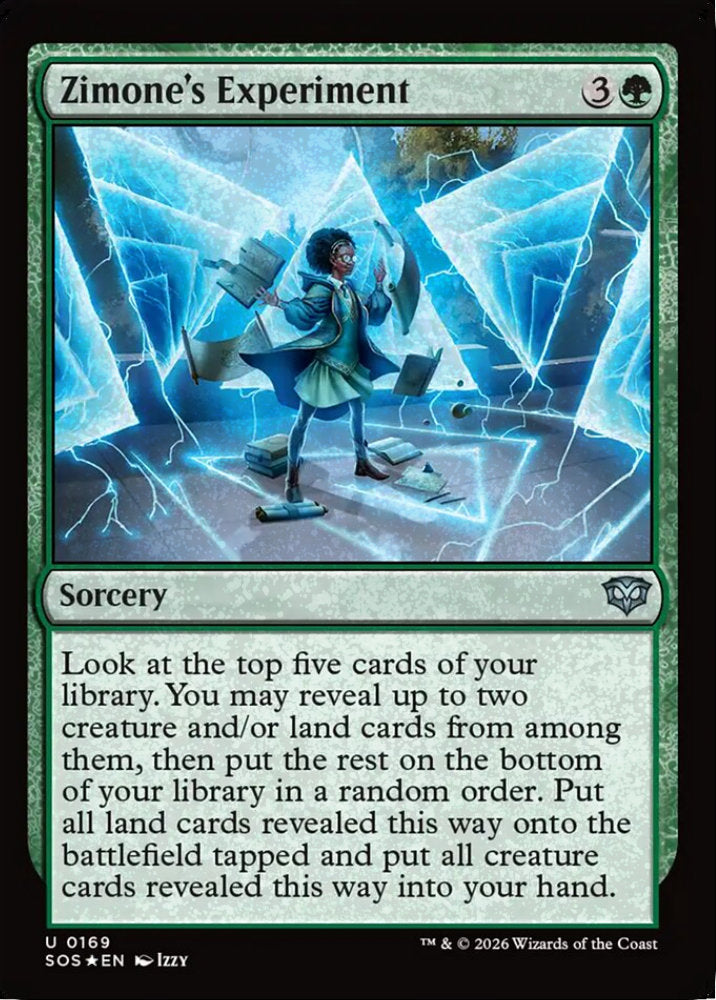 Zimone's Experiment SOS Sorcery  *Foil* NM